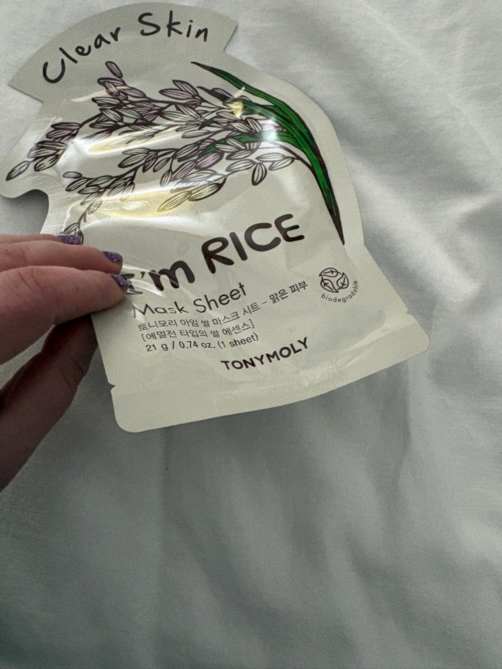Tony Moly Rice Face Mask - Picture 3 of 4